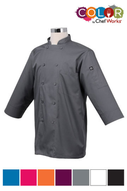 Picture of Chef Works - JLCL-WHT - White 34 Basic Lite Chef Coat